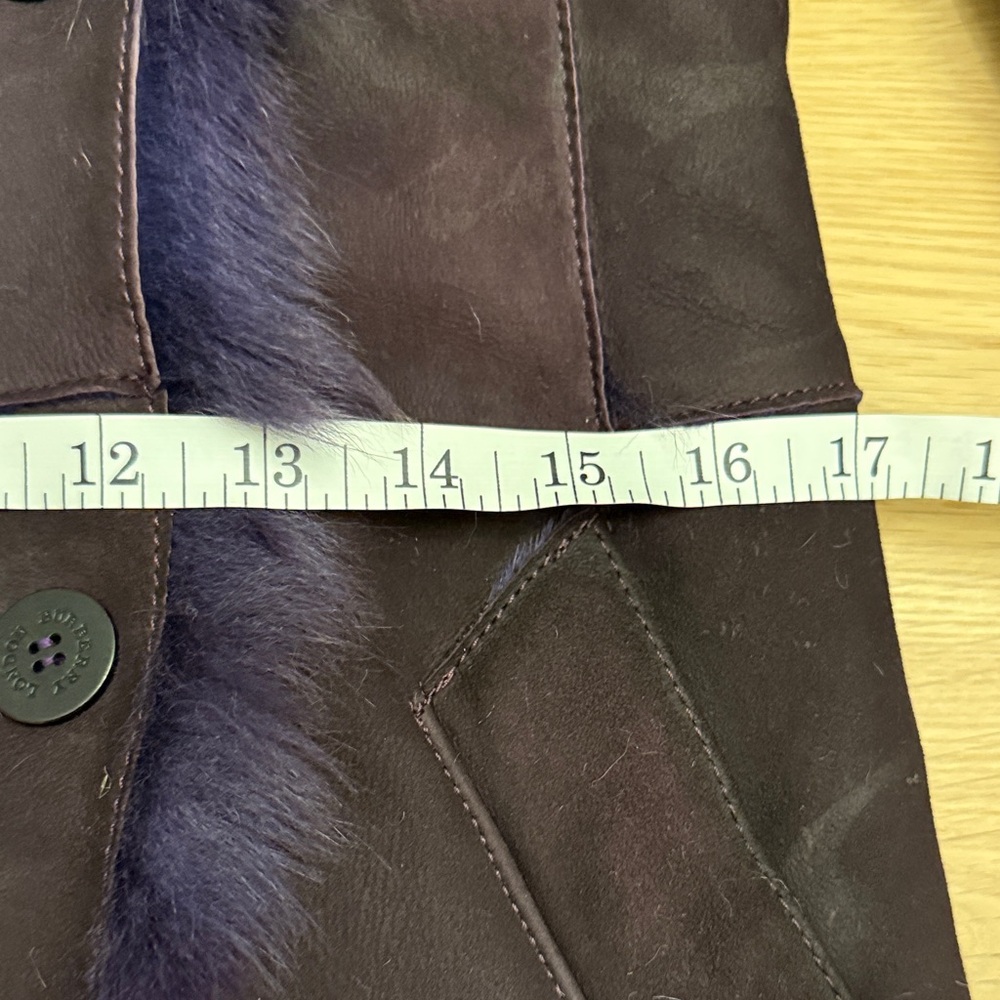 Burberry Plum and Purple Shearling Sheepskin Coat - Picture 13 of 15